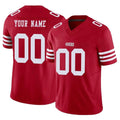 Choea Custom SF.49ers Red Limited Vapor F.U.S.E. Home Game Any Name & Numbers Stitched Jerseys
