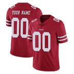 Choea Custom SF.49ers Red Limited Vapor Untouchable Home Game Any Name & Numbers Stitched Jerseys