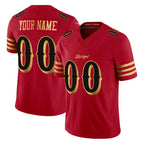 Choea Custom SF.49ers Red Rivalries Vapor Limited Home Game Any Name & Numbers Stitched Jerseys