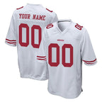 Choea Custom SF.49ers White Home Game Any Name & Numbers Stitched Jerseys