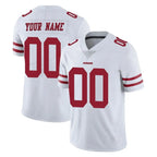 Choea Custom SF.49ers White Limited Vapor Untouchable Home Game Any Name & Numbers Stitched Jerseys