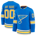 Choea Custom St.L.Blues Blue Alternate Premium Jerseys