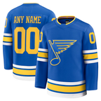 Choea Custom St.L.Blues Blue Home Premium Jerseys