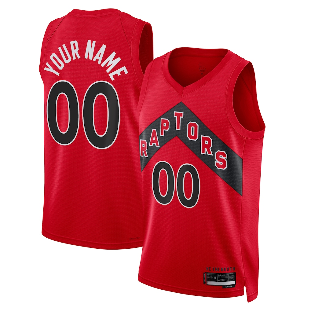 Choea Custom T.Raptors Red Swingman Jerseys - Icon Edition