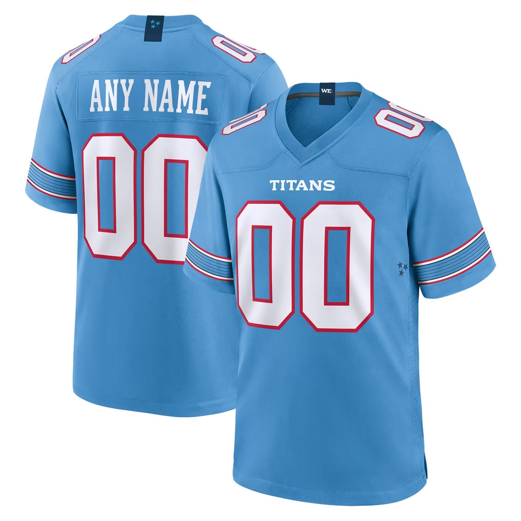 Choea Custom T.Titans Light Blue 2026 Game Home Any Name & Numbers Stitched Jerseys