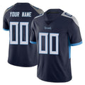 Choea Custom T.Titans Navy Limited Vapor Untouchable Home Game Any Name & Numbers Stitched Jerseys