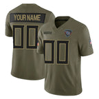 Choea Custom T.Titans Olive Limited 2025 Salute to Service Home Game Any Name & Numbers Stitched Jerseys