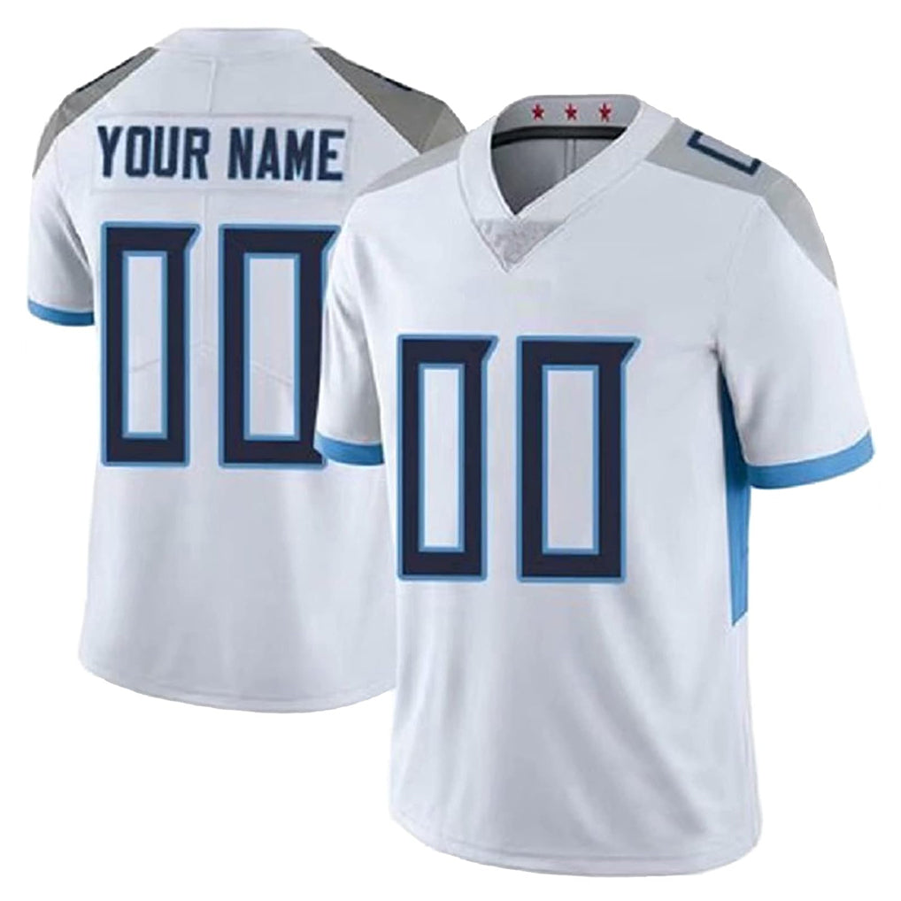 Choea Custom T.Titans White 2025 Vapor Limited Home Game Any Name & Numbers Stitched Jerseys