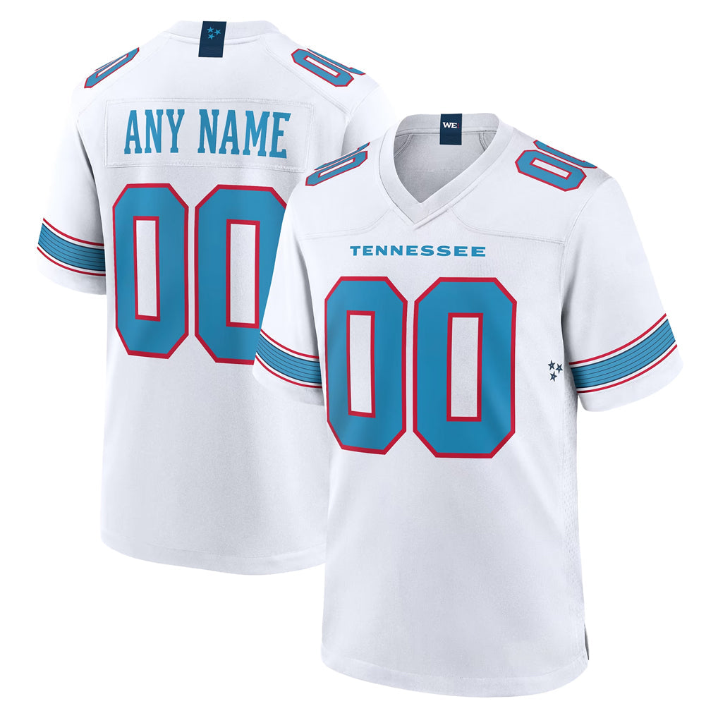 Choea Custom T.Titans White 2026 Game Home Any Name & Numbers Stitched Jerseys