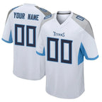 Choea Custom T.Titans White Home Game Any Name & Numbers Stitched Jerseys