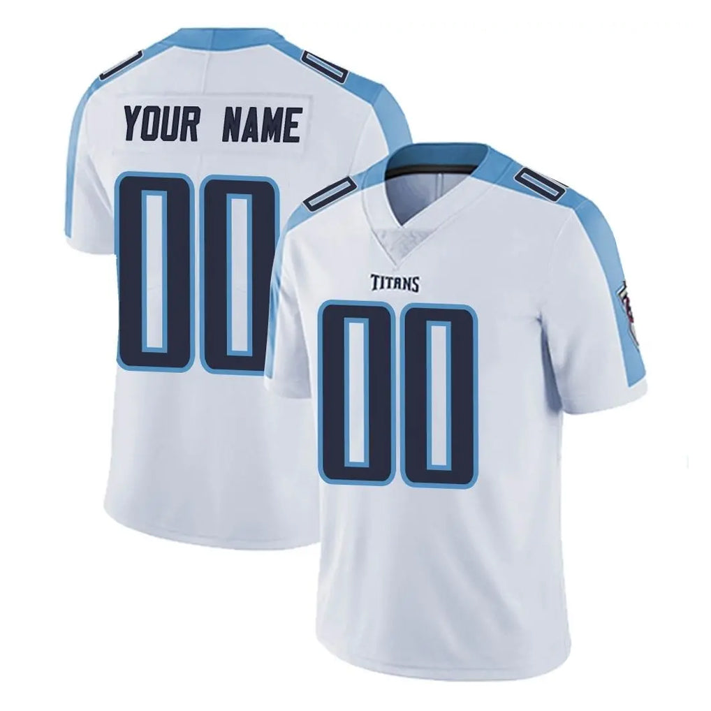 Choea Custom T.Titans White Limited Vapor Untouchable Home Game Any Name & Numbers Stitched Jerseys