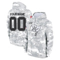 Choea Custom TB.Buccaneers Arctic Camo Limited Salute to Service Pullover Hoodies Game Any Name & Numbers Stitched Jerseys