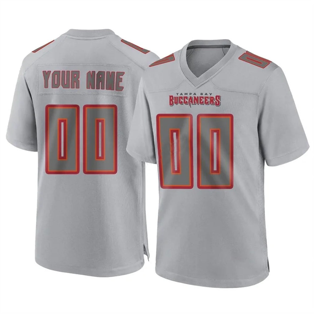 Choea Custom TB.Buccaneers Gray Atmosphere Fashion Home Game Any Name & Numbers Stitched Jerseys