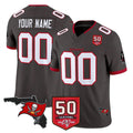 Choea Custom TB.Buccaneers Pewter Limited 2026 Season Vapor F.U.S.E. Home Game Any Name & Numbers Stitched Jerseys