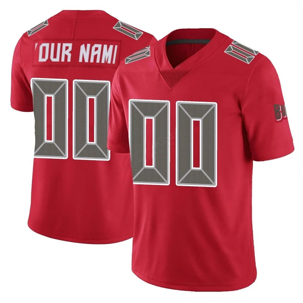 Choea Custom TB.Buccaneers Red Limited Color Rush Home Game Any Name & Numbers Stitched Jerseys