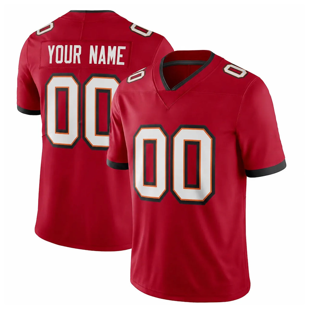 Choea Custom TB.Buccaneers Red Limited Vapor F.U.S.E. Home Game Any Name & Numbers Stitched Jerseys