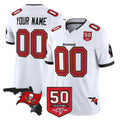 Choea Custom TB.Buccaneers White Limited 2026 Season Vapor F.U.S.E. Home Game Any Name & Numbers Stitched Jerseys