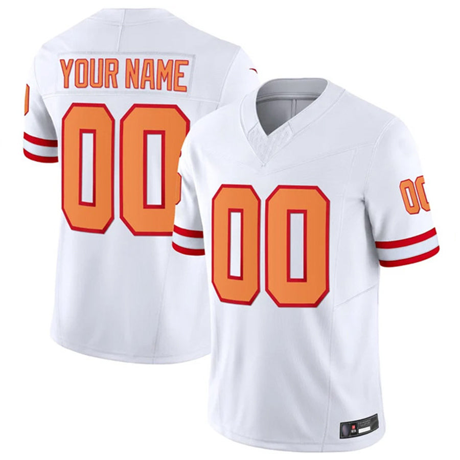 Choea Custom TB.Buccaneers White Vapor F.U.S.E. Limited Stitched Jerseys