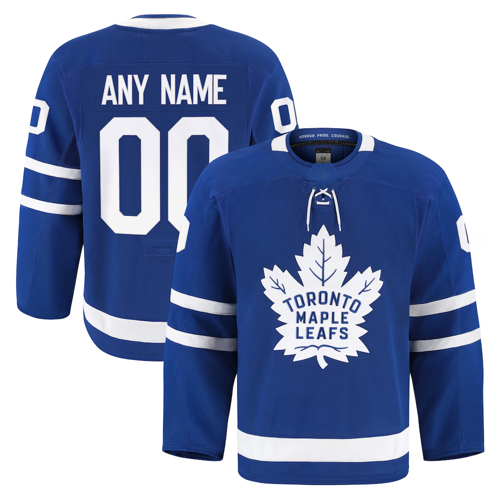 Choea Custom T.Maple Leafs Blue Home Authentic Pro Jerseys