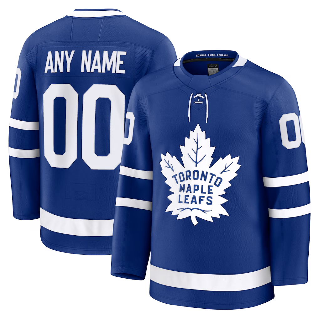 Choea Custom T.Maple Leafs Blue Home Premium Jerseys