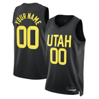 Choea Custom U.Jazz Black 2022-2023 Swingman Jerseys- Statement Edition