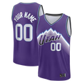 Choea Custom U.Jazz Fanatics Purple Fast Break Replica Custom Jerseys - Icon Edition