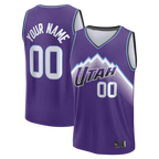 Choea Custom U.Jazz Fanatics Purple Fast Break Replica Custom Jerseys - Icon Edition