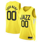 Choea Custom U.Jazz Gold Swingman Jerseys - Icon Edition