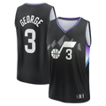 Choea U.Jazz #3 Keyonte George Fanatics Black Fast Break Replica Jerseys - Statement Edition