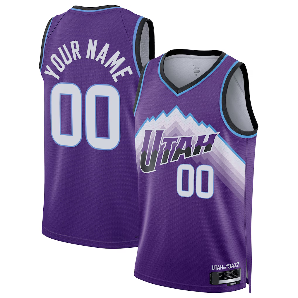 Choea Custom U.Jazz Purple Swingman Jerseys - Icon Edition