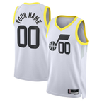 Choea Custom U.Jazz White Swingman Jerseys - Association Edition