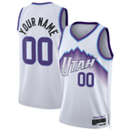 Choea Custom U.Jazz White Swingman Jerseys - Association Edition