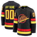Choea Custom V.Canucks Black Alternate Premium Jerseys