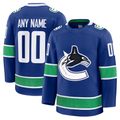 Choea Custom V.Canucks Blue Home Premium Jerseys