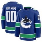 Choea Custom V.Canucks Blue Home Premium Jerseys