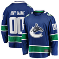 Choea Custom V.Canucks Blue Home Team Breakaway Jerseys