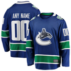 Choea Custom V.Canucks Blue Home Team Breakaway Jerseys