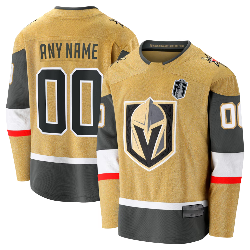 Choea Custom V.Golden Knights Gold 2026 Stanley Cup Final Breakaway Jerseys