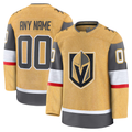 Choea Custom V.Golden Knights Gold Home Premium Jerseys