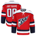 Choea Custom W.Capitals Red Alternate Authentic Pro Jerseys