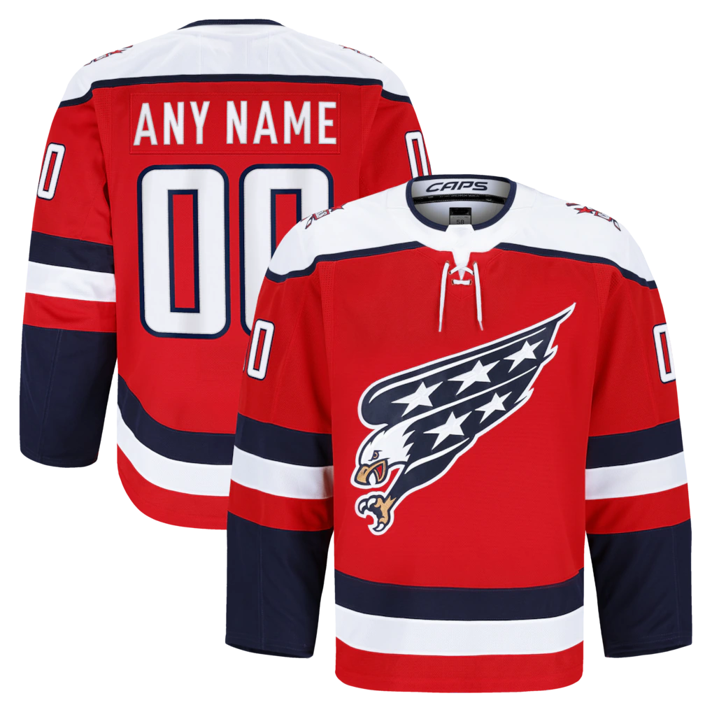 Choea Custom W.Capitals Red Alternate Authentic Pro Jerseys