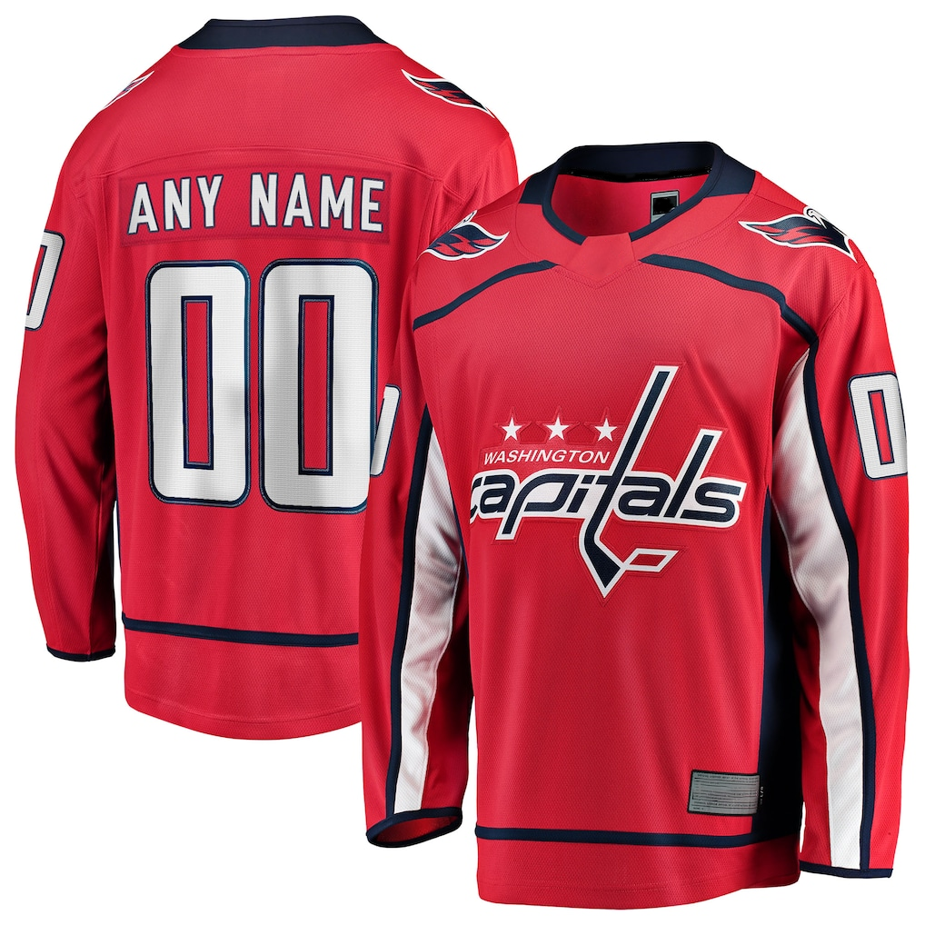Choea Custom W.Capitals Red Home Breakaway Jerseys
