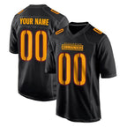 Choea Custom W.Commanders Black Carbon Fashion Home Game Any Name & Numbers Stitched Jerseys