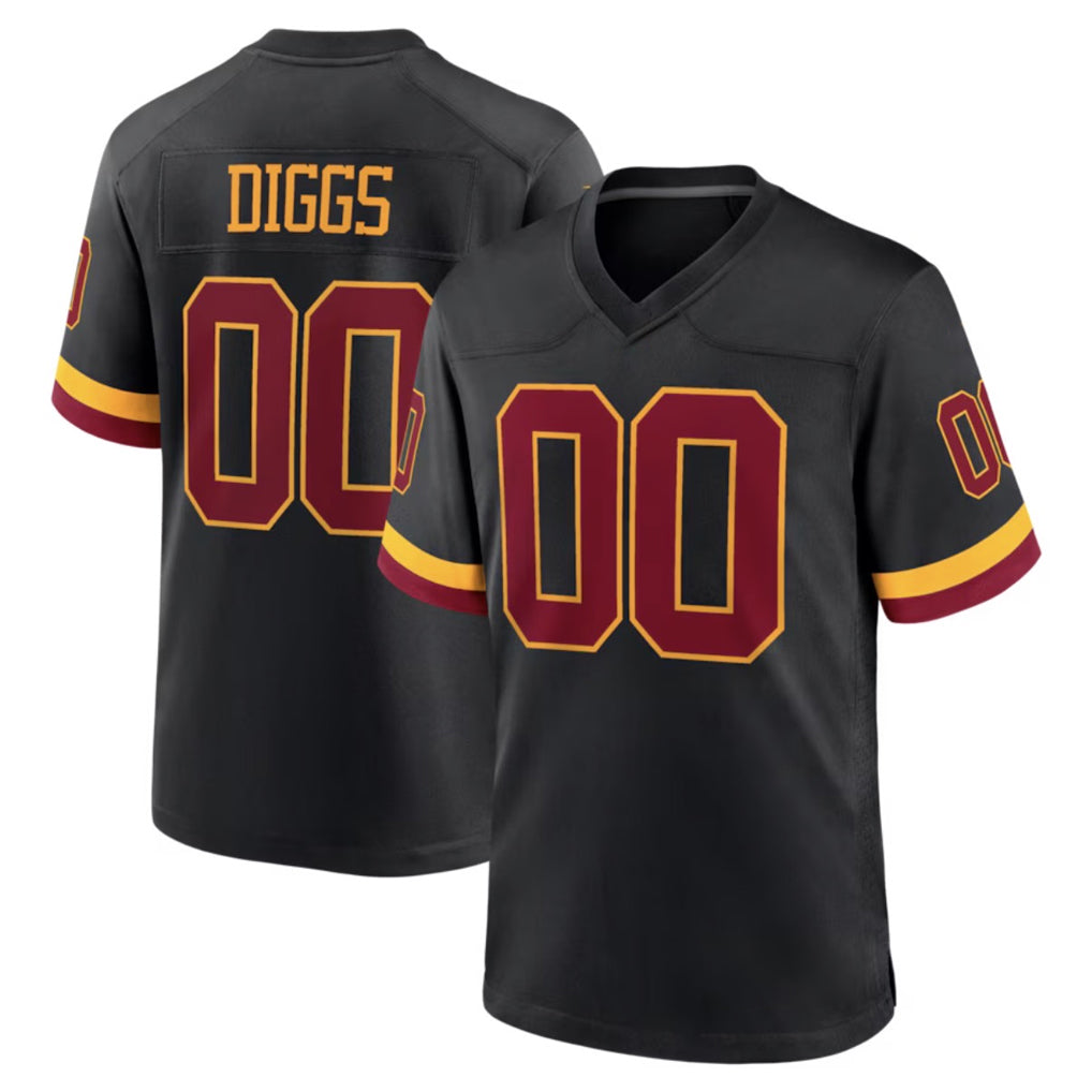 Choea Custom W.Commanders Black Limited Home Game Any Name & Numbers Stitched Jerseys