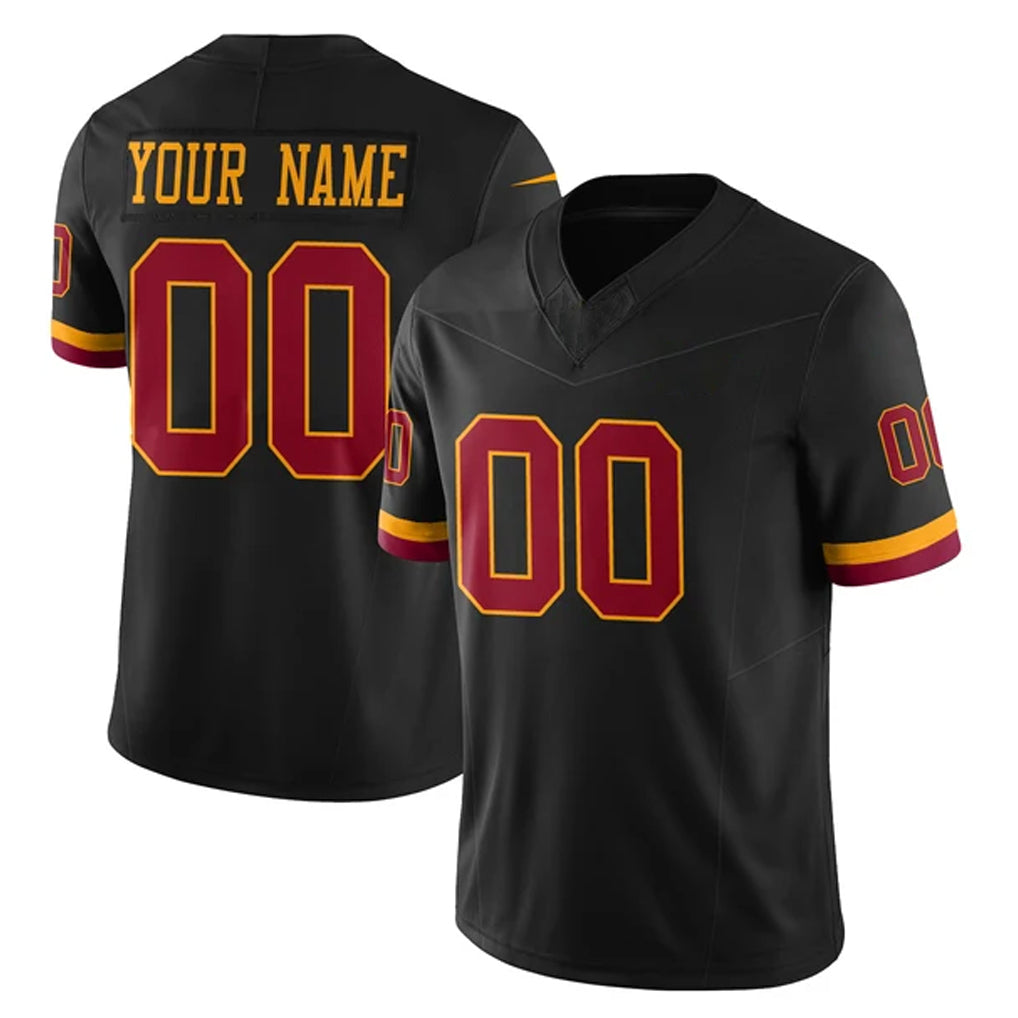 Choea Custom W.Commanders Black Limited Vapor Home Game Any Name & Numbers Stitched Jerseys