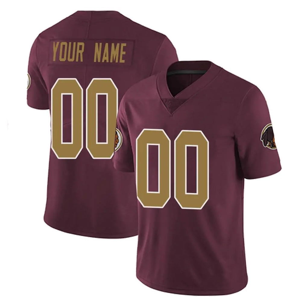 Choea Custom W.Commanders Burgundy Alternate Vapor Untouchable Home Game Any Name & Numbers Stitched Jerseys