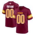 Choea Custom W.Commanders Burgundy Home Game Any Name & Numbers Stitched Jerseys