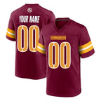 Choea Custom W.Commanders Burgundy Home Game Any Name & Numbers Stitched Jerseys
