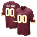 Choea Custom W.Commanders Burgundy Team Color Home Game Any Name & Numbers Stitched Jerseys