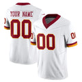 Choea Custom W.Commanders White Limited Vapor F.U.S.E. Home Game Any Name & Numbers Stitched Jerseys